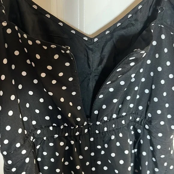 J.Crew women’s black and white thin strapped dress size 0 - Picture 7 of 12